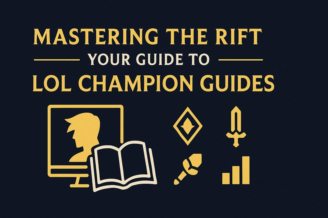 Mastering the rift - your guide to lol champion guides